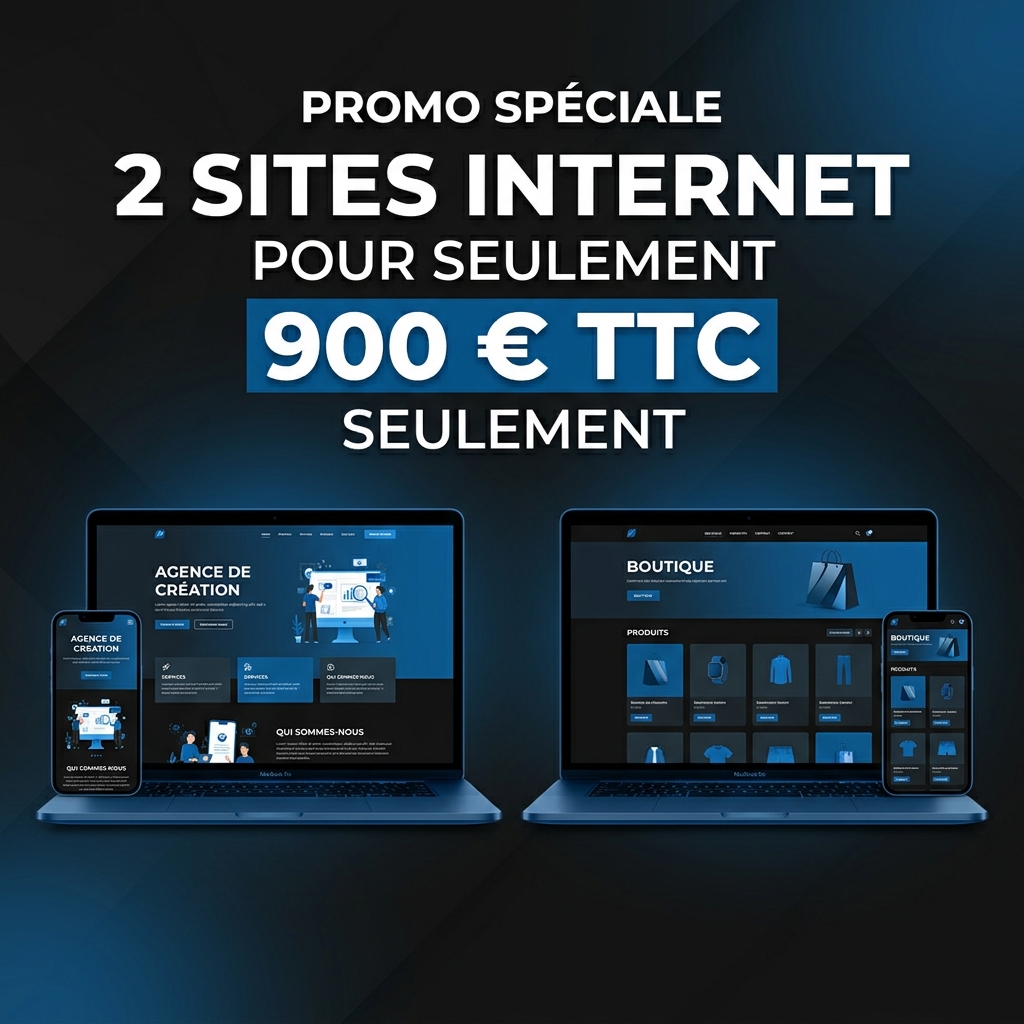 Promo deux sites internet + Hebergement annuel